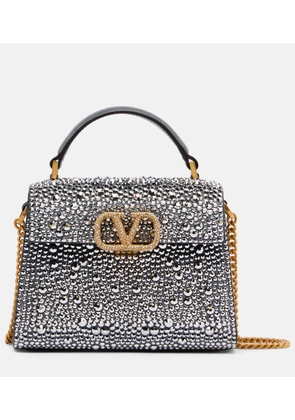 Valentino Garavani VSling Small embellished suede tote bag