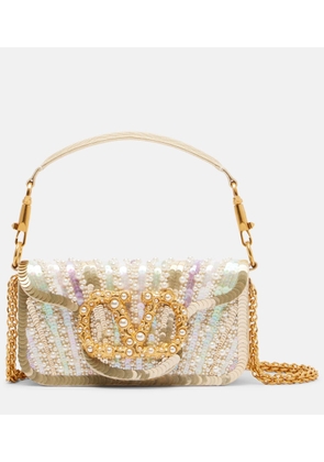 Valentino Garavani Loco Small embellished satin shoulder bag