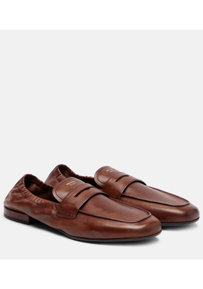 Prada Leather penny loafers