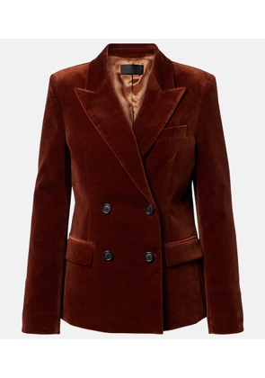 Nili Lotan Veda double-breasted velvet blazer