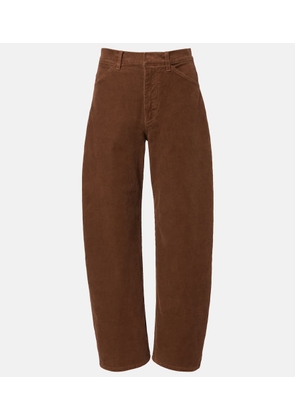 Nili Lotan Tribeca cotton-blend corduroy barrel-leg pants