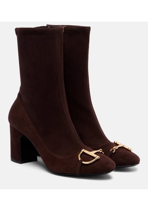Gucci Alfa Horsebit suede ankle boots