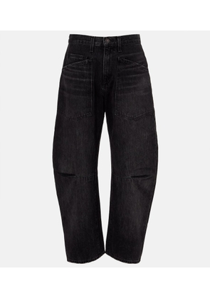 Nili Lotan Shon mid-rise barrel-leg jeans
