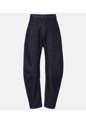 Nili Lotan Shon high-rise barrel-leg jeans
