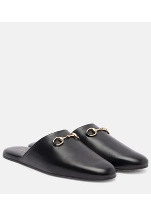 Gucci Horsebit leather mules