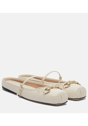 Gucci Gucci Horsebit leather ballet flats