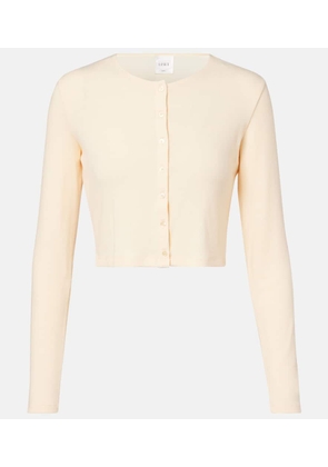Leset Lauren cropped jersey cardigan