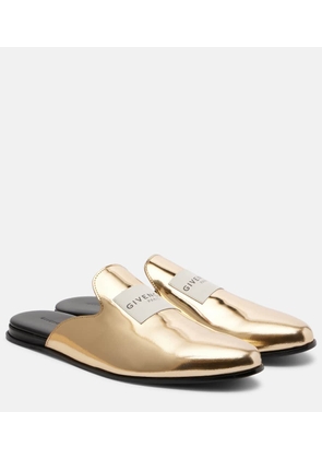 Givenchy Logo mirrored leather mules