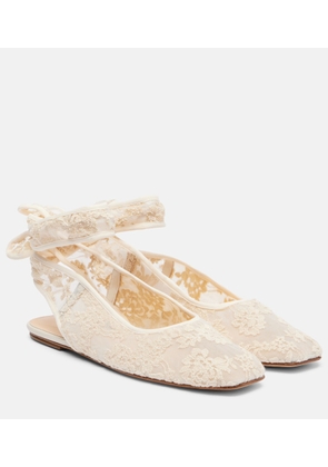 Magda Butrym Lace slingback flats