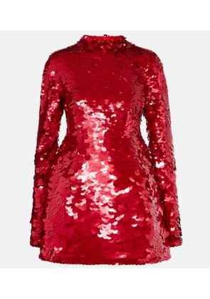 Sportmax Terfrite sequined jersey minidress