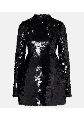 Sportmax Terfrite sequined jersey minidress