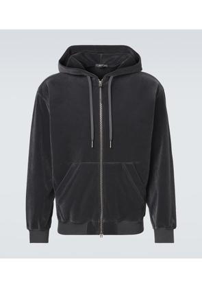 Tom Ford Velvet zip-up hoodie