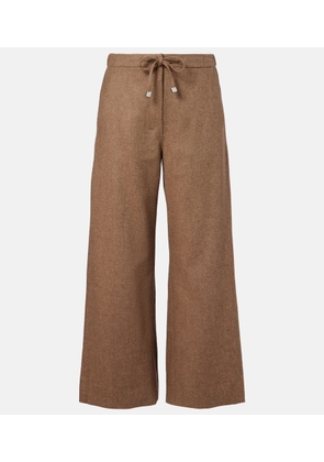 'S Max Mara Livio wool and cashmere wide-leg pants