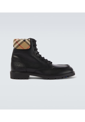 Burberry Rogue leather combat boots