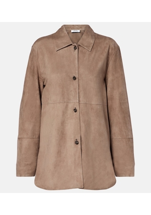 'S Max Mara Estate suede overshirt
