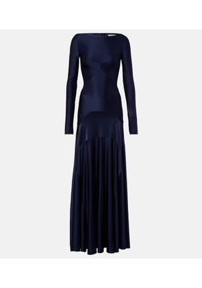 Rabanne Paneled jersey maxi dress