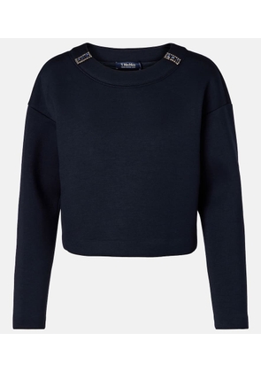 'S Max Mara Embellished jersey sweatshirt
