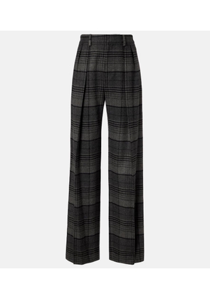 Ralph Lauren Collection Jody checked wool wide-leg pants