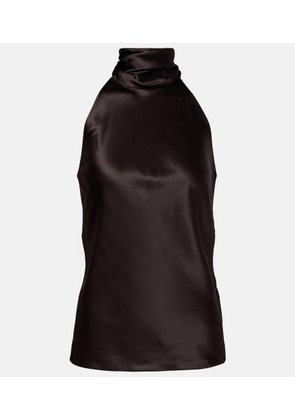 Ralph Lauren Collection Chilton halterneck silk-blend top