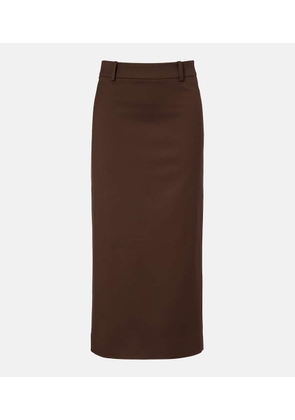 The Frankie Shop Alrose high-rise midi skirt
