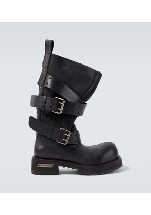 Balenciaga Venom leather biker boots