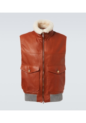 Brunello Cucinelli Padded leather vest