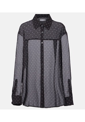 The Frankie Shop Peri polka-dot shirt