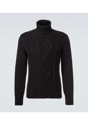 Brunello Cucinelli Cable-knit cashmere turtleneck sweater