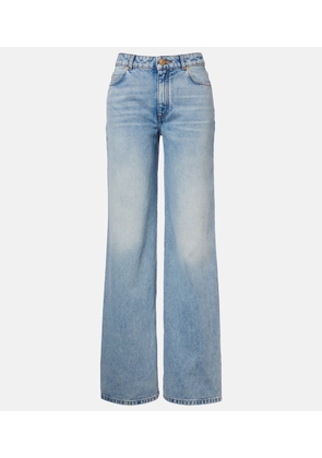 Balmain Mid-rise wide-leg jeans
