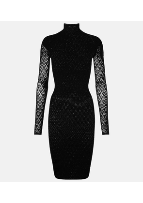 Wolford Knitted semi-sheer minidress