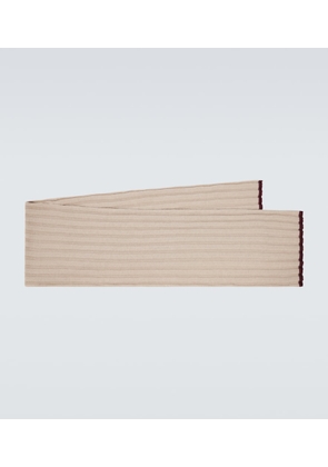 Brunello Cucinelli Ribbed-knit cashmere scarf