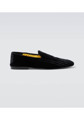 Tom Ford Steven striped velvet loafers