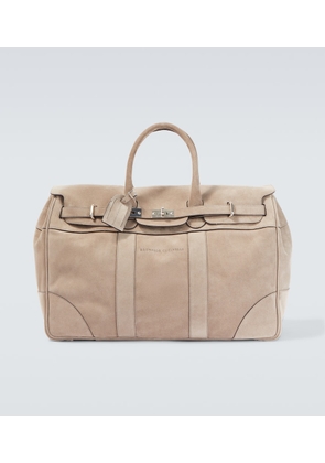 Brunello Cucinelli Suede duffel bag