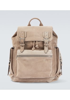 Brunello Cucinelli Suede backpack