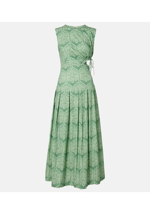 Agua by Agua Bendita Otono printed cotton-blend maxi dress