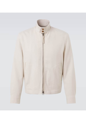 Tom Ford Wool, cashmere, and silk Harrington jacket