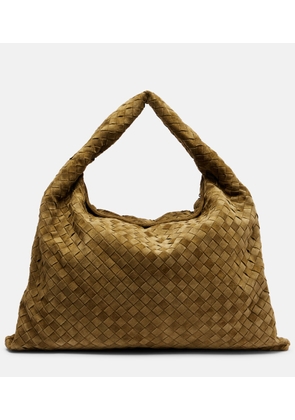Bottega Veneta Hop Intrecciato Large suede tote bag