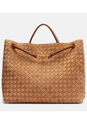 Bottega Veneta Andiamo Intrecciato Large suede tote bag