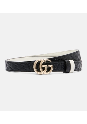 Gucci Double G reversible leather belt