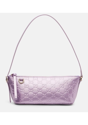 Gucci GG Emblem Mini patent leather shoulder bag