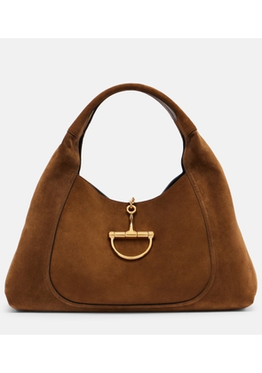 Gucci Gucci Softbit Maxi suede shoulder bag