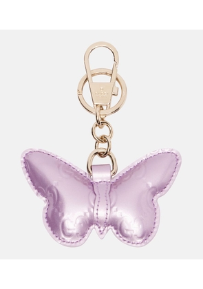 Gucci Butterfly leather bag charm