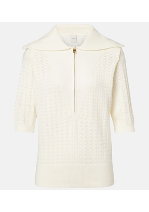 Varley Arney open-knit half-zip sweater