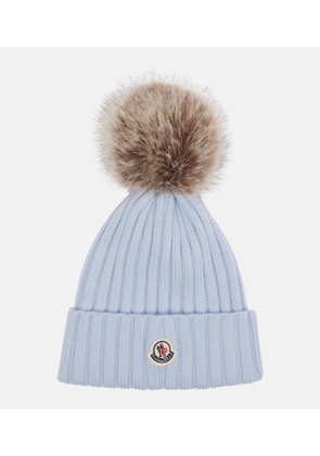 Moncler Ribbed-knit virgin wool beanie