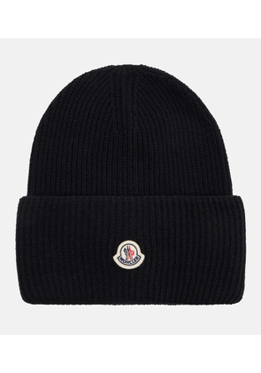 Moncler Ribbed-knit virgin wool beanie