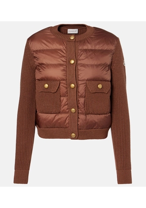 Moncler Wool-trimmed down jacket