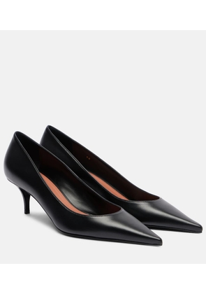 Amina Muaddi Barbara 55 leather pumps
