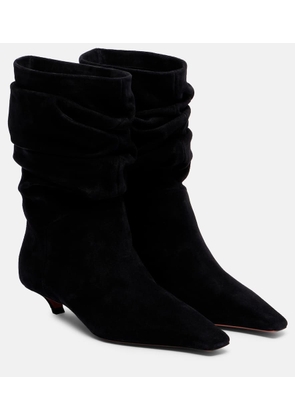 Amina Muaddi Jamie 25 suede ankle boots