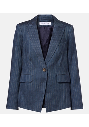 Veronica Beard Obie pinstripe linen-blend blazer