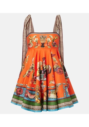 Alemais Rocco printed linen minidress